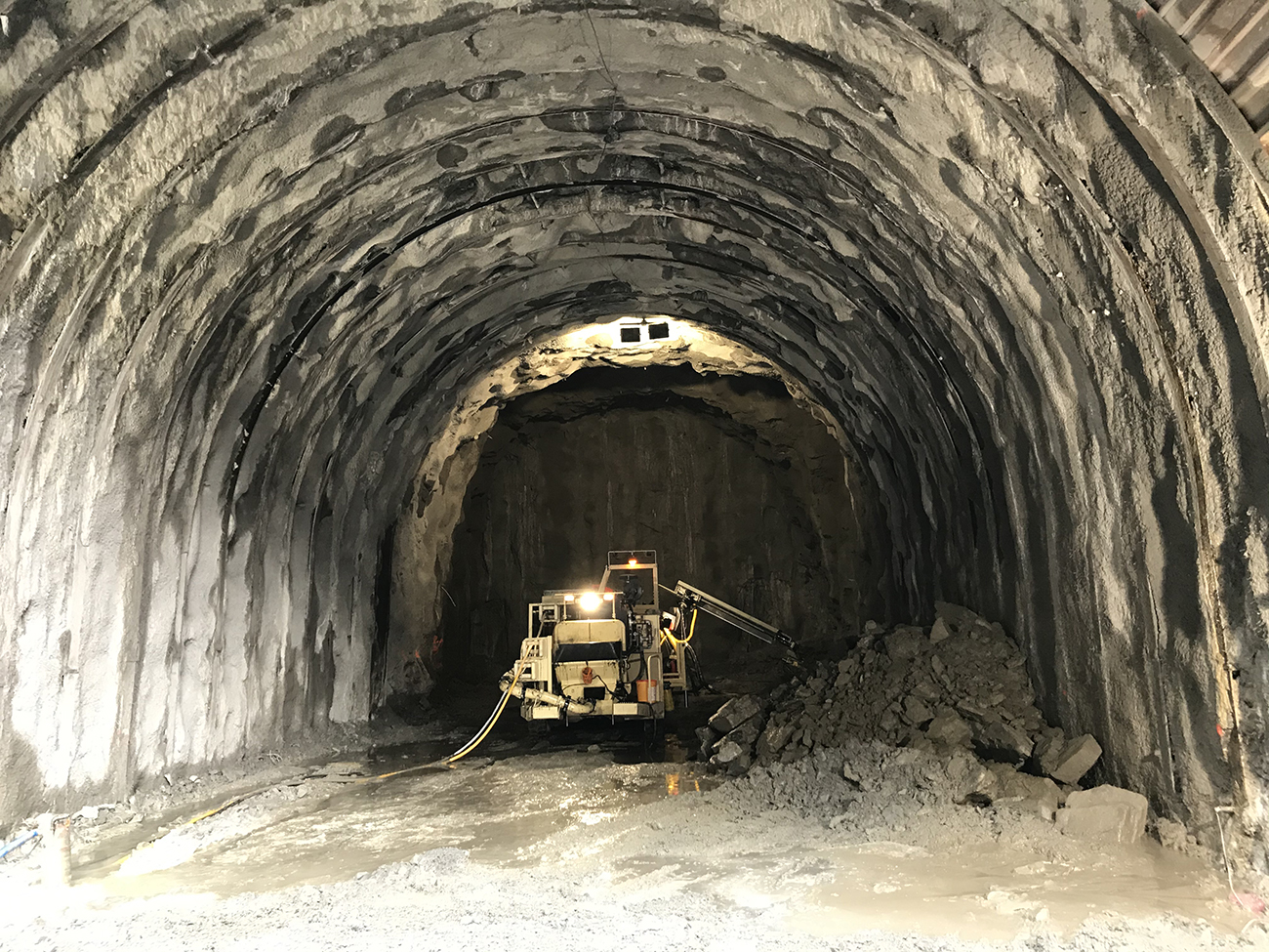 Perforación del túnel Cliets en Saboya