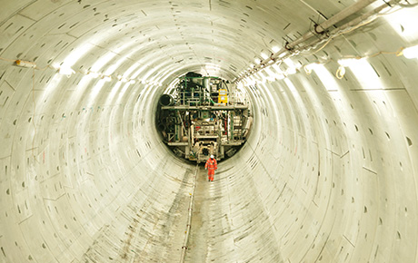 Une partie du plus grand réseau d’assainissement au monde : Lee Tunnel, long de 6, 5 km