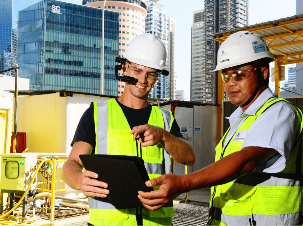 Inspeccion de obras con las gafas RealWear