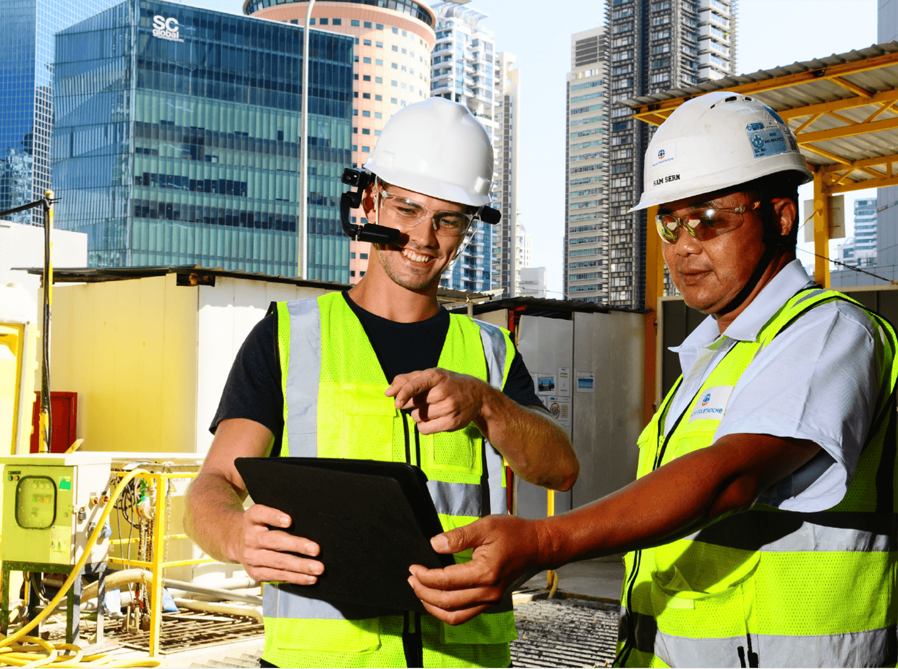 Inspection chantier lunettes RealWear