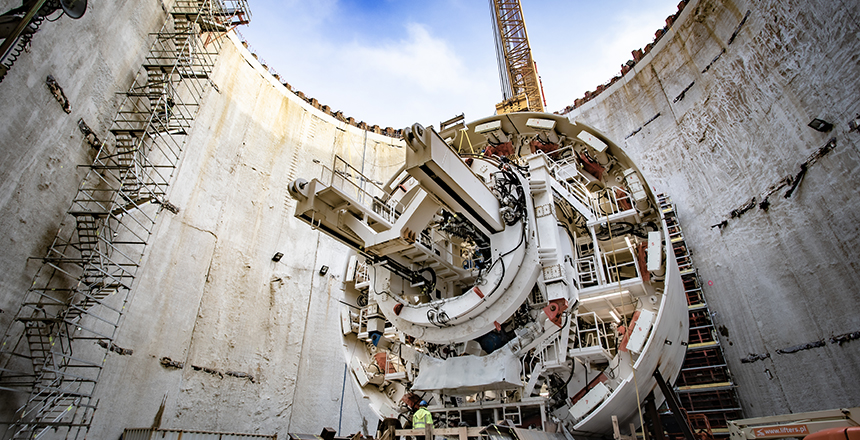 The construction of Długosza starting chamber (Lodz tunnel)