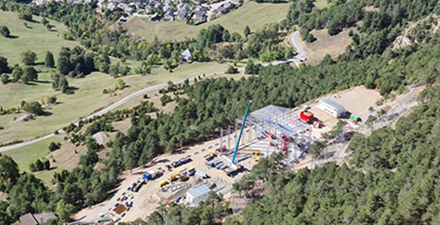 Travaux de forage et d’injection à grande profondeur de Soletanche Bachy pour le tunnel Lyon-Turin