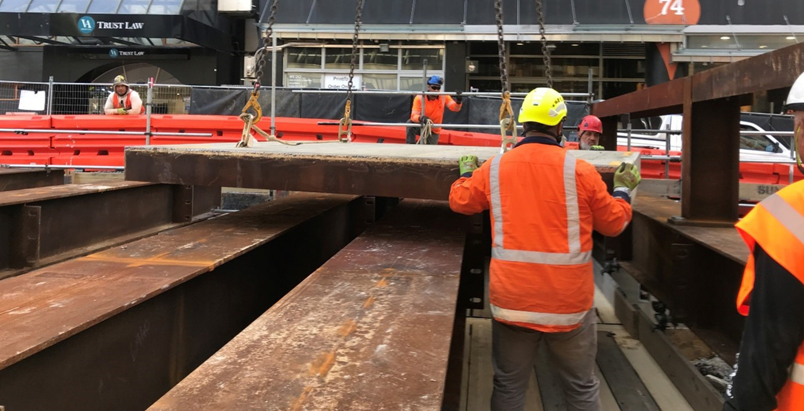 Réutilisation des aciers dans la construction d'un tablier pour le tunnel en tranchée couverte