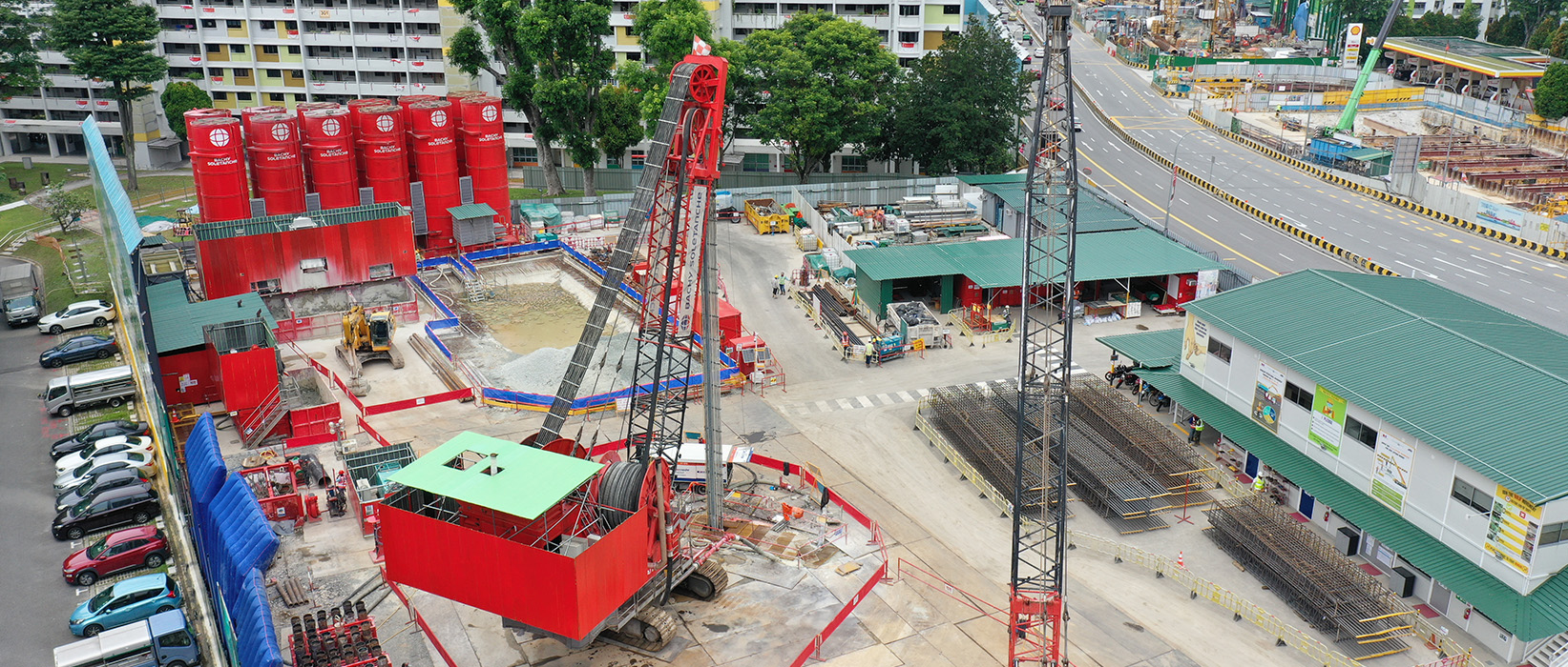 CR116 - Réalisation d'une station de métro de Singapour