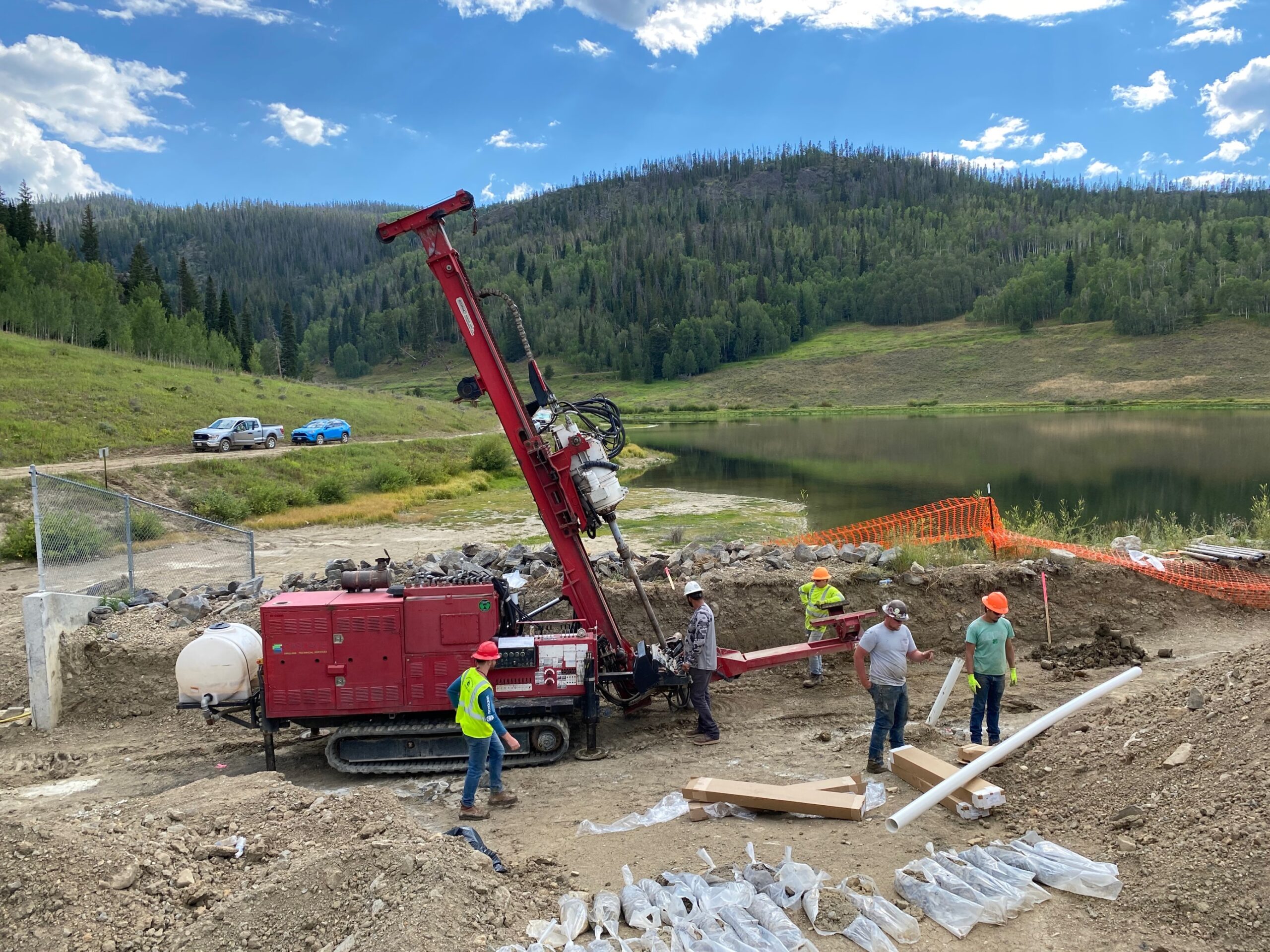 Réparation du barrage Gaylord dans le Colorado