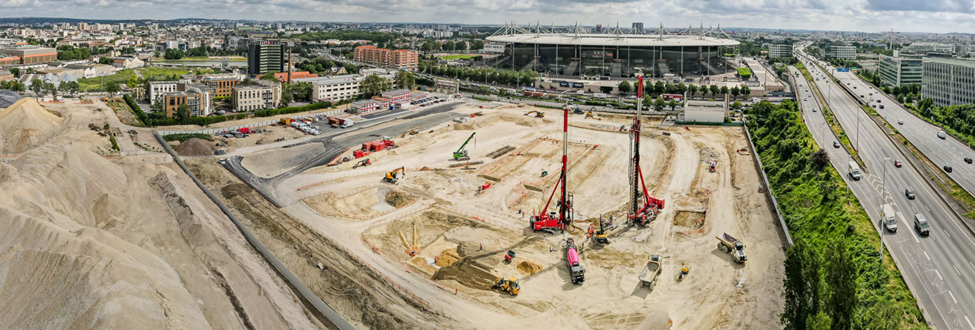 Réalisation de pieux Starsol pour les fondations du bâtiment