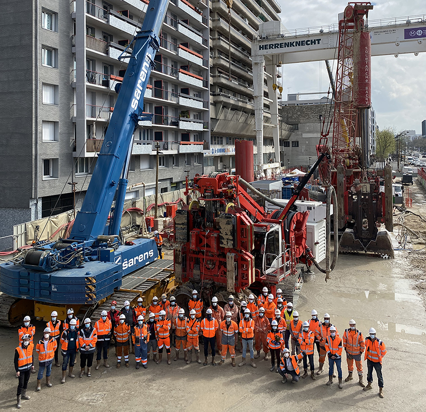 Hydrofraise® à grippeurs sur le chantier Maison Blanche