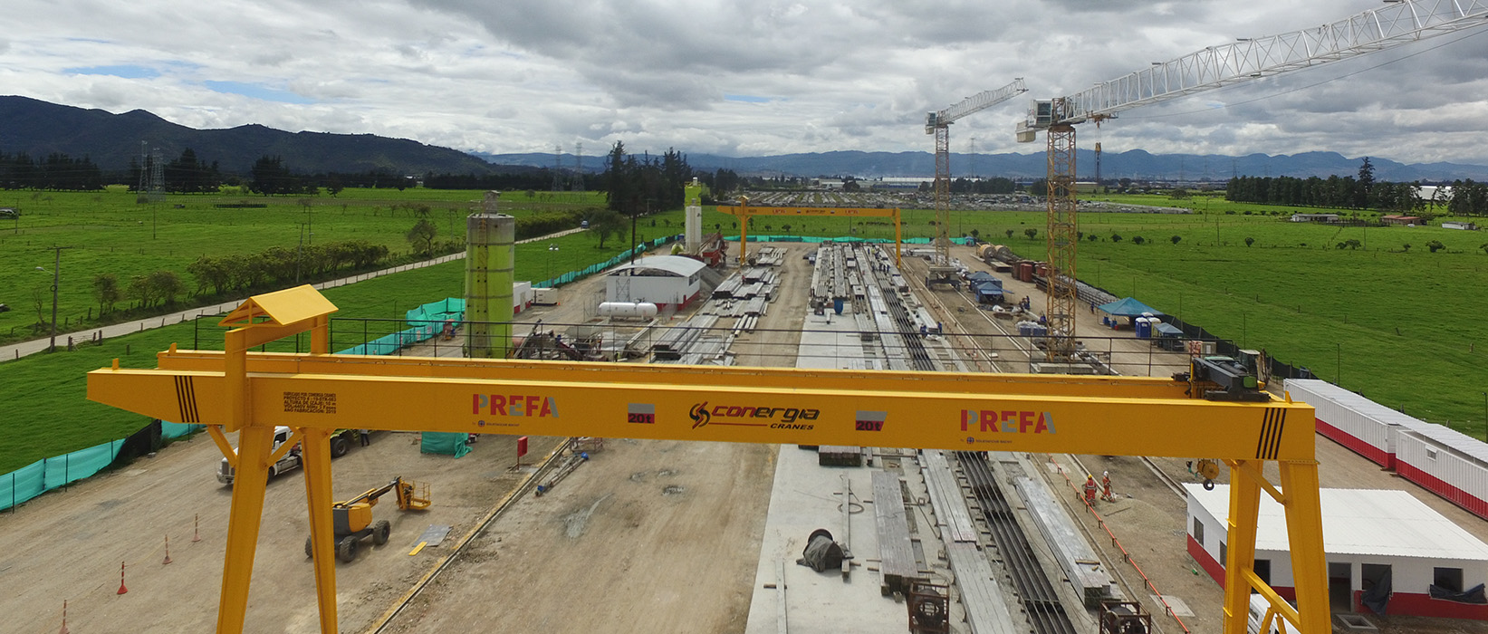 Usine d'éléments préfabriquées en Colombie